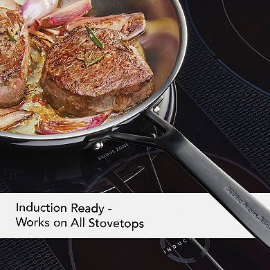 KitchenAid 5-Ply Clad 12.25-in. Stainless Steel Frypan
