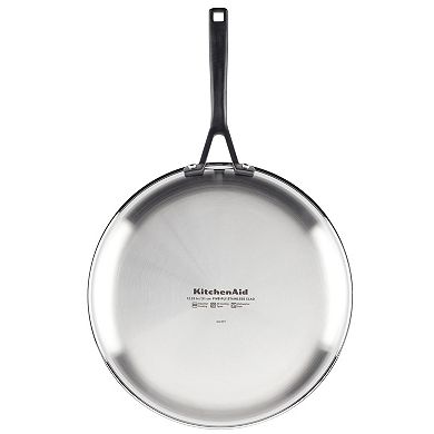 KitchenAid 5-Ply Clad 12.25-in. Stainless Steel Frypan
