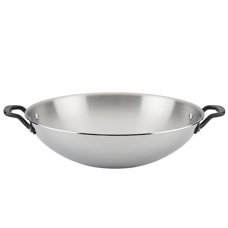 kitchenaid 5-ply clad stainless steel 15" induction wok
