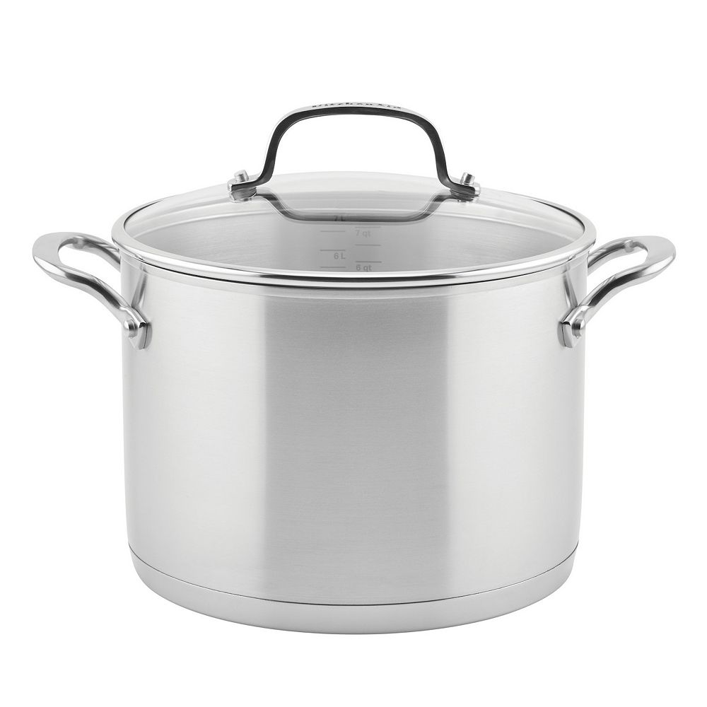 KitchenAid® 3-Ply 8-qt. Stainless Steel Stockpot with Lid