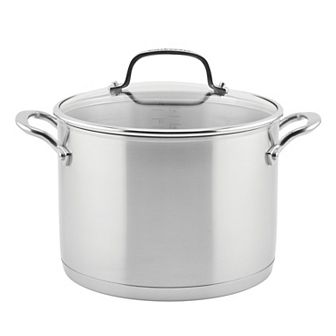 KitchenAid® 3-Ply 8-qt Stainless Steel Stockpot with Lid