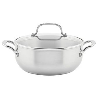 KitchenAid® 3-Ply 4-qt Stainless Steel Casserole with Lid