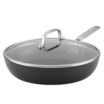 KitchenAid® Hard-Anodized Induction 12.25 in Nonstick Frypan with Lid