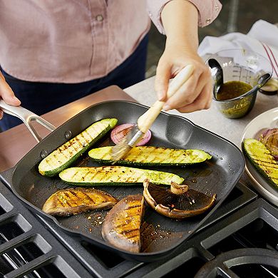 KitchenAid Hard-Anodized Induction 11.25-in. Nonstick Square Grill Pan