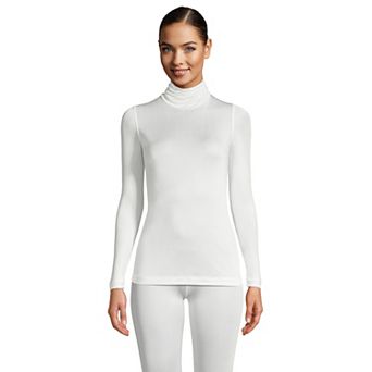 Petite Lands' End Silk Interlock Turtleneck Undershirt