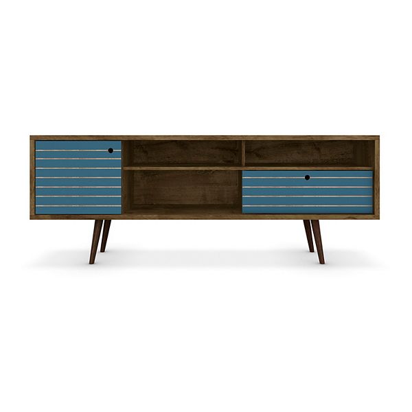 Modern TV Stand with 4 Shelving Spaces and 1 Dra... Liberty 70.86" Mid Century 