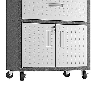 Manhattan Comfort Fortress 31.5" Mobile Garage Cabinet