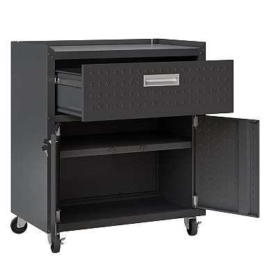 Manhattan Comfort Fortress 31.5" Mobile Garage Cabinet