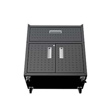 Manhattan Comfort Fortress 31.5" Mobile Garage Cabinet