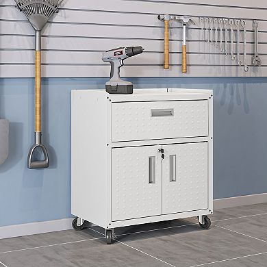 Manhattan Comfort Fortress 31.5" Mobile Garage Cabinet