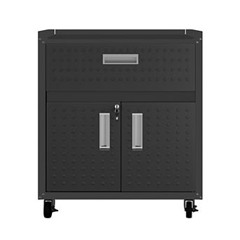 MANHATTAN COMFORT Fortress 31.5" Mobile Garage Cabinet