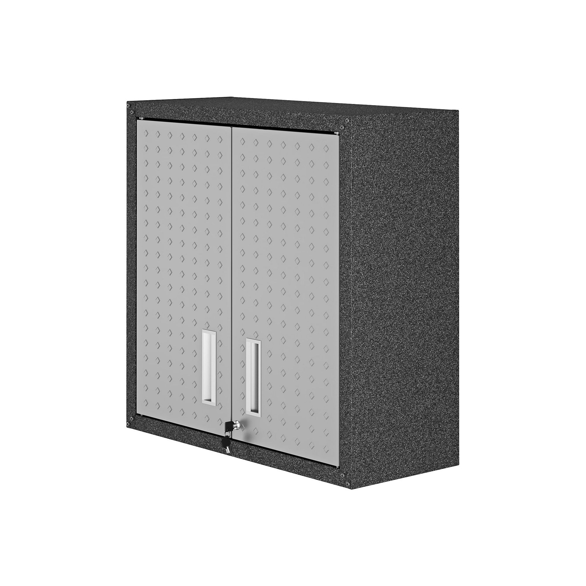 MANHATTAN COMFORT Fortress Floating Garage Cabinet, Gray