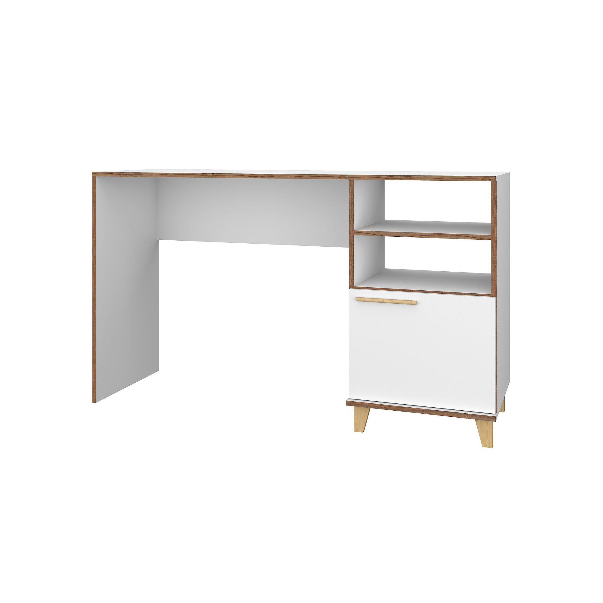 Manhattan Comfort Minetta Office Desk, White
