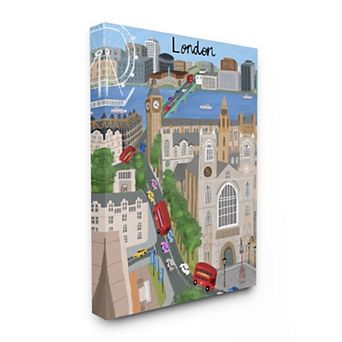 Stupell Home Decor London Canvas Wall Art
