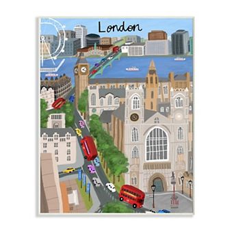 Stupell Home Decor London Plaque Wall Art