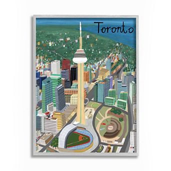 Stupell Home Decor Toronto Canada Framed Wall Art
