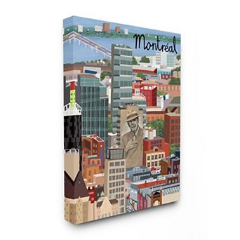 Stupell Home Decor Montreal Canvas Wall Art