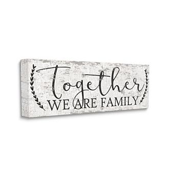 Stupell Home Decor Distressed Together Family Wall Art