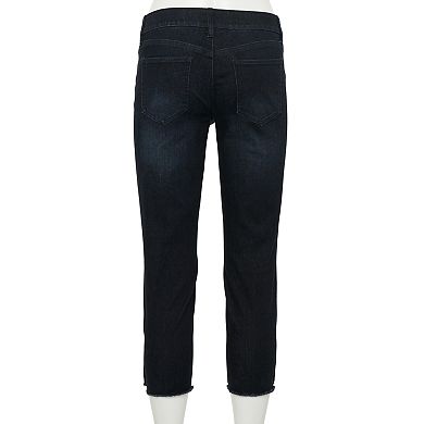 Petite Croft & Barrow® Snap Hem Ankle Jeans