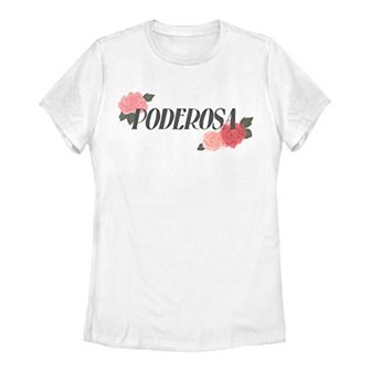 Juniors' Gonzales Poderosa Painted Roses Tee