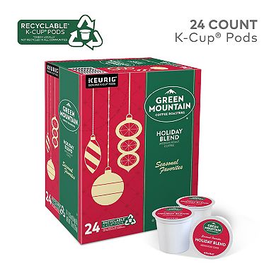 Green Mountain Coffee Roasters Holiday Blend Coffee, Keurig® K-Cup® Pods, Medium Roast, 24 Count