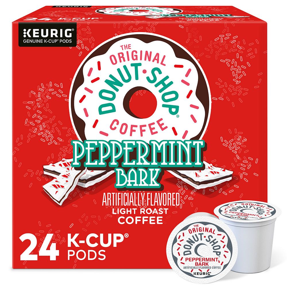 The Original Donut K-Cup® Coffee, Roast, Peppermint Pods, Light Shop Bark Keurig® 24-pack
