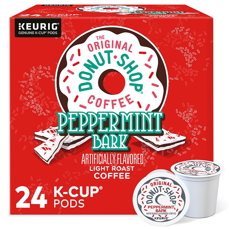 The Original Donut Shop Peppermint Bark Coffee, Keurig K-Cup Pods, Light Ro