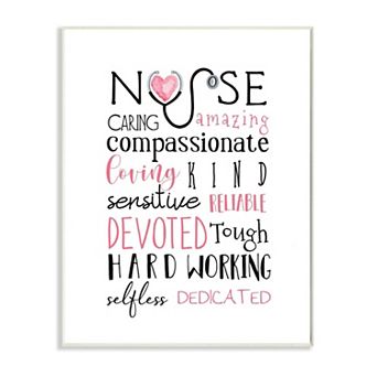 Stupell Home Decor Nurse Plaque Wall Art