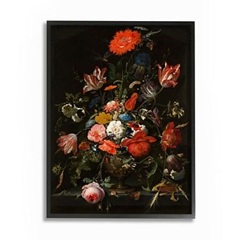 Stupell Home Decor Regal Floral Bouquet Framed Wall Art