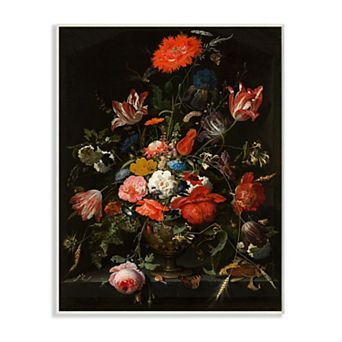 Stupell Home Decor Regal Floral Bouquet Plaque Wall Art