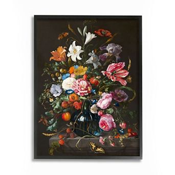 Stupell Home Decor Elegant Floral Bouquet Framed Wall Art