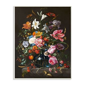 Stupell Home Decor Elegant Floral Bouquet Plaque Wall Art