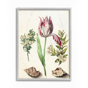 Stupell Home Decor Tropical Pink Floral Framed Wall Art