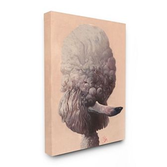 Stupell Home Decor Poodle Modern Canvas Wall Art