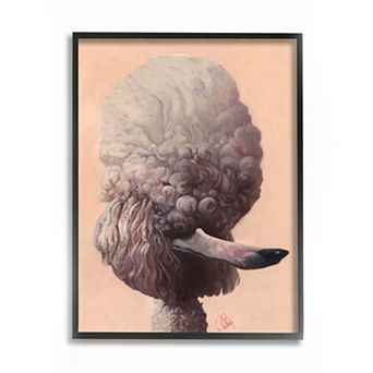 Stupell Home Decor Poodle Modern Framed Wall Art