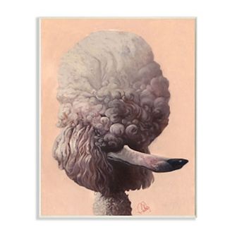 Stupell Home Decor Poodle Modern Plaque Wall Art