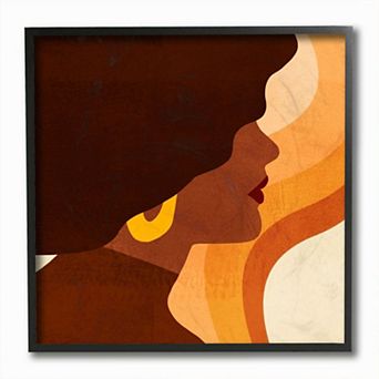 Stupell Home Decor Female Color Block Fashion Framed Wall Art