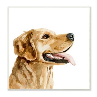 Stupell Home Decor Watercolor Labrador Portrait Wall Art