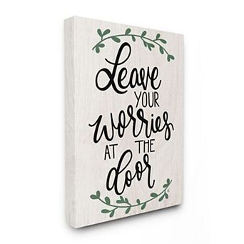 Stupell Home Decor Worries at the Door Canvas Wall Art