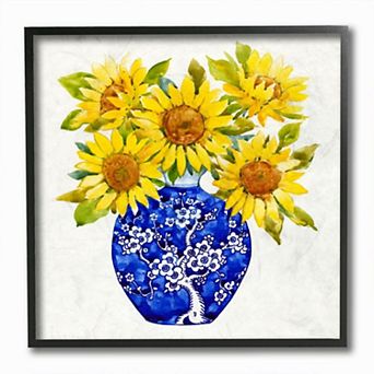 Stupell Home Decor Sunflower Bouquet Framed Wall Art
