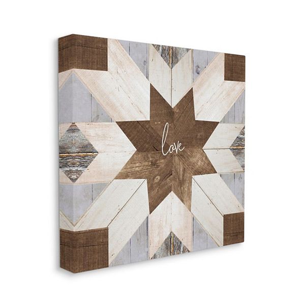 Stupell Home Decor Love Geometric Canvas Wall Art