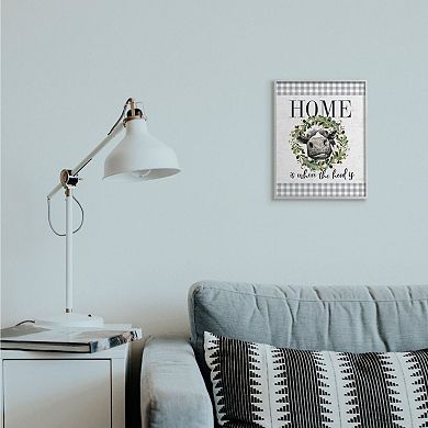 Stupell Home Decor Home Herd Farm Cow Framed Wall Art