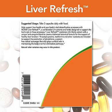 NOW Foods Liver Refresh - 90 Veg Capsules