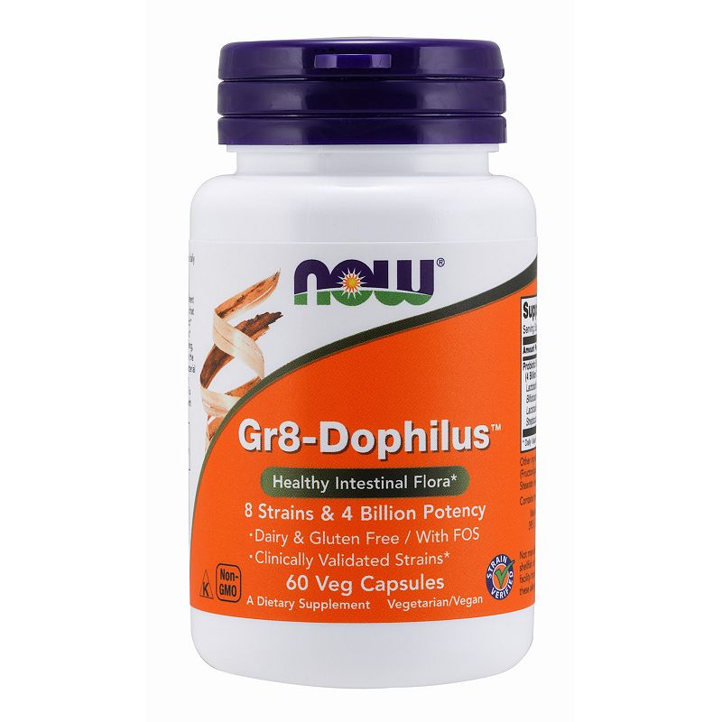 UPC 733739029126 product image for NOW Foods Gr8-Dophilus Dietary Supplement - 60 Veg Capsules, Multicolor, 60 CT | upcitemdb.com