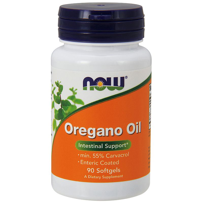 NOW Supplements  Oregano Oil with Ginger and Fennel Oil  Enteric Coated  90 Softgels