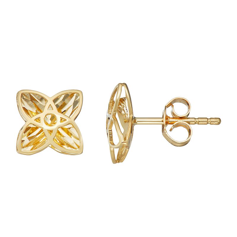 Fab-Gold 10k Gold Elongated Ovals Stud Earrings, Womens, Yellow - 18231598 - Jewelry These gorgeous 10k gold elongated ovals stud earri sku 18231598