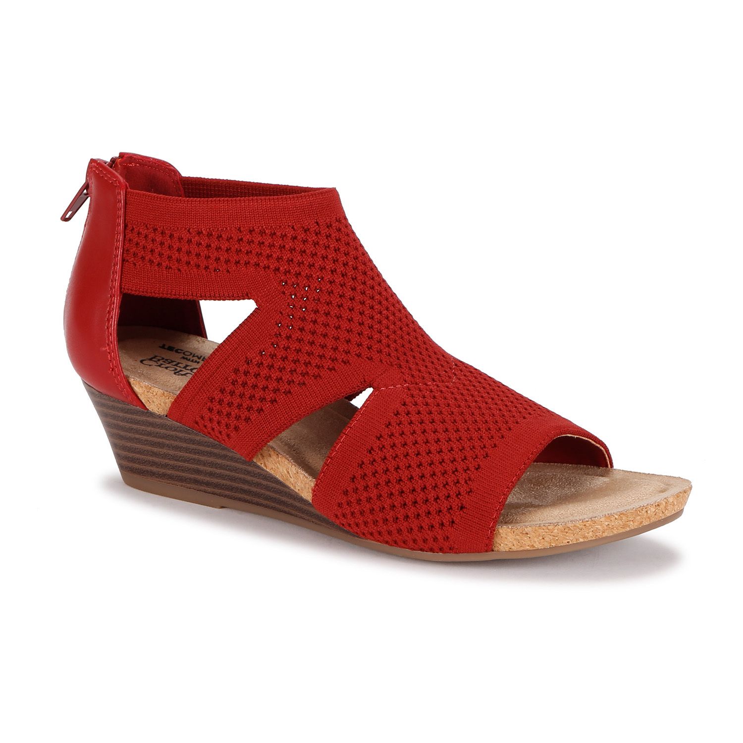 kohls red sandals