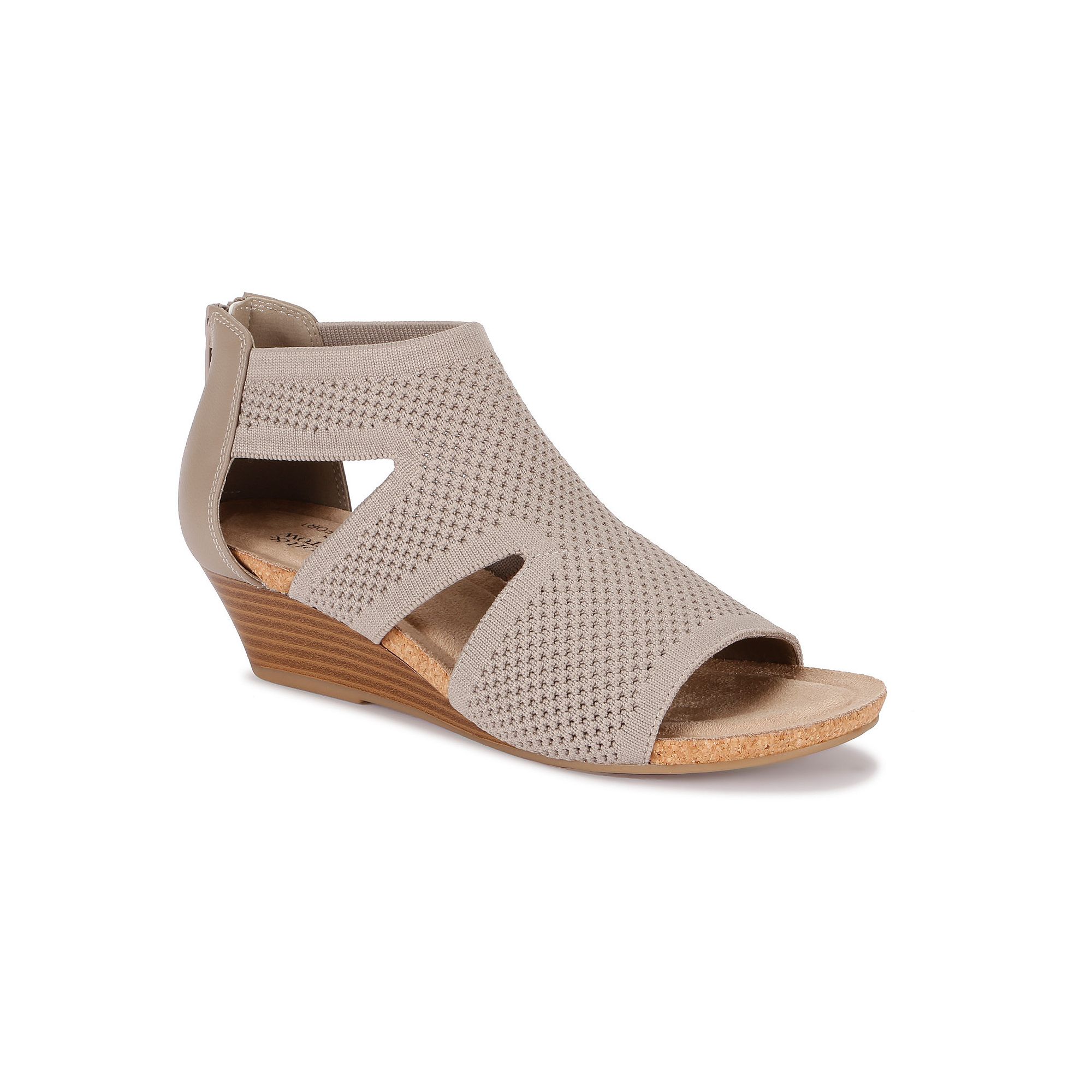 Croft & Barrow® Rosiee Womens Wedge Sandals, Size: 5.5, Brown