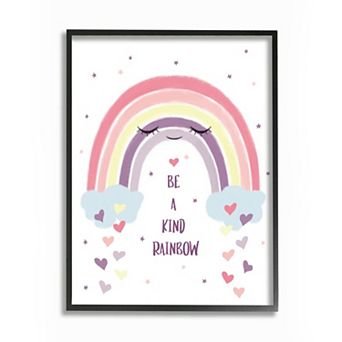 Stupell Home Decor Kind Rainbow Framed Wall Art