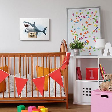 Stupell Home Decor Shark Kisses Canvas Wall Art